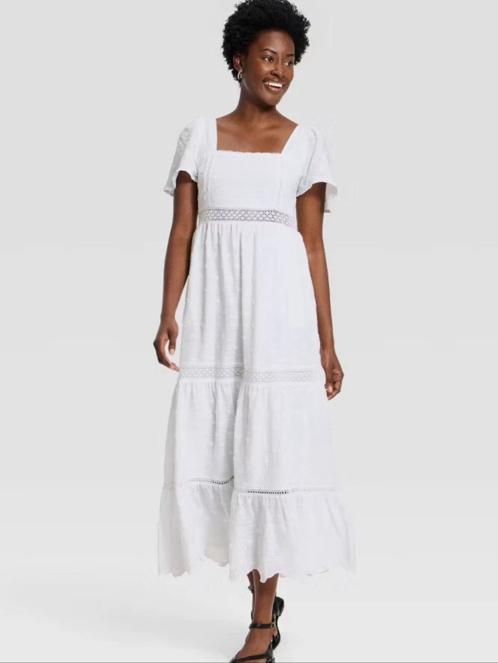 NWT Universal Thread white maxi dress Size Small